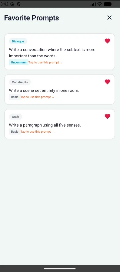 Favourite prompts